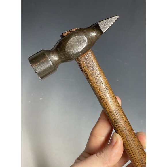 Antique 3.5" HEAD 11" Overall Jeweler Watch Makers Silversmith Hammer Chasing - Picture 13 of 13